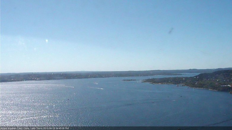 Lake Travis webcam, April 20, 2019 3:45 PM CT