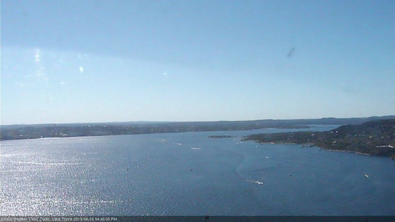 Lake Travis webcam, April 20, 2019 3:50 PM CT