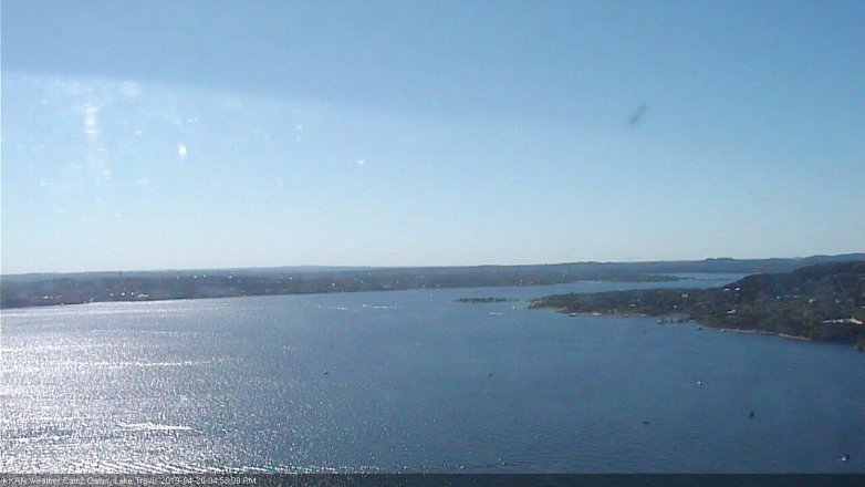 Lake Travis webcam, April 20, 2019 3:55 PM CT