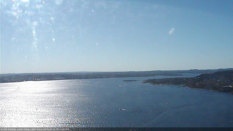 Lake Travis webcam, April 20, 2019 4:15 PM CT