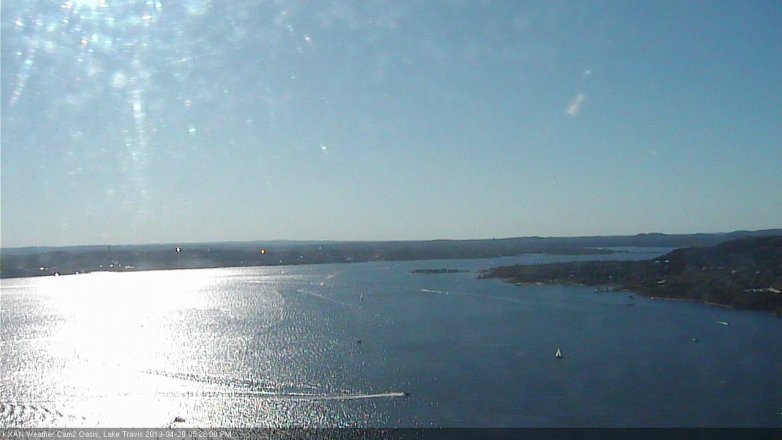 Lake Travis webcam, April 20, 2019 4:30 PM CT