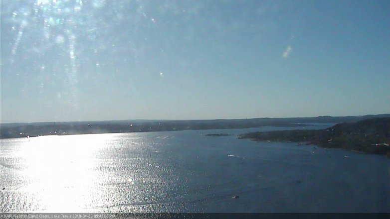Lake Travis webcam, April 20, 2019 4:35 PM CT