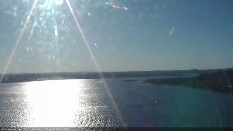 Lake Travis webcam, April 20, 2019 5:05 PM CT