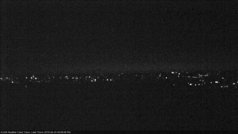 Lake Travis webcam, April 20, 2019 8:10 PM CT