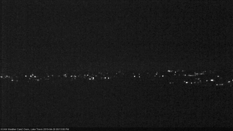 Lake Travis webcam, April 20, 2019 8:15 PM CT