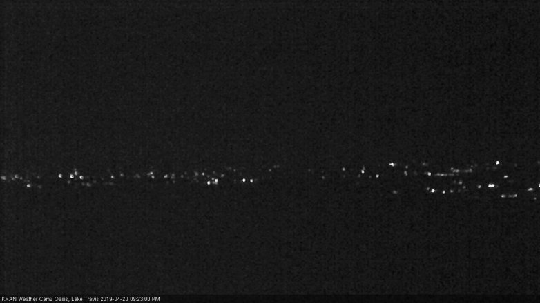 Lake Travis webcam, April 20, 2019 8:25 PM CT