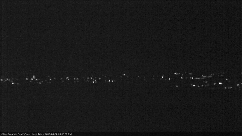 Lake Travis webcam, April 20, 2019 8:35 PM CT