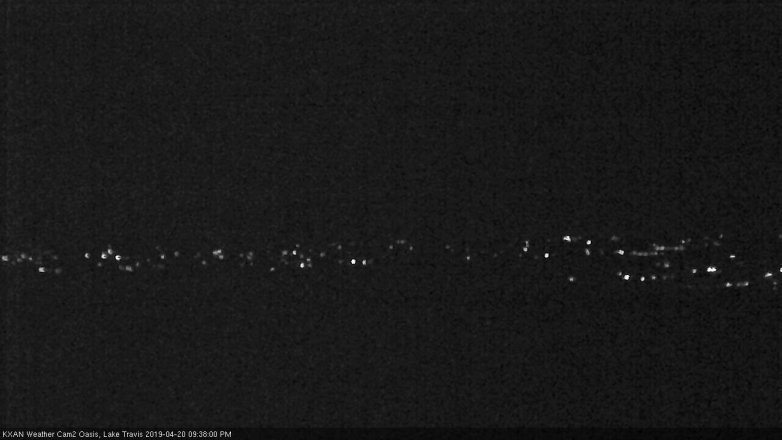 Lake Travis webcam, April 20, 2019 8:40 PM CT