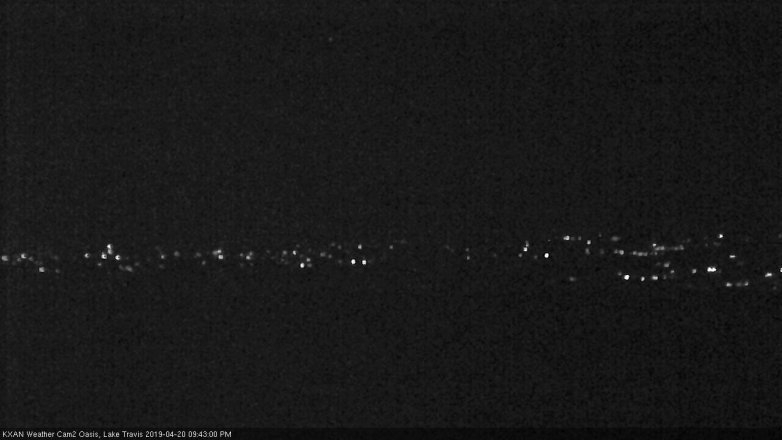 Lake Travis webcam, April 20, 2019 8:45 PM CT