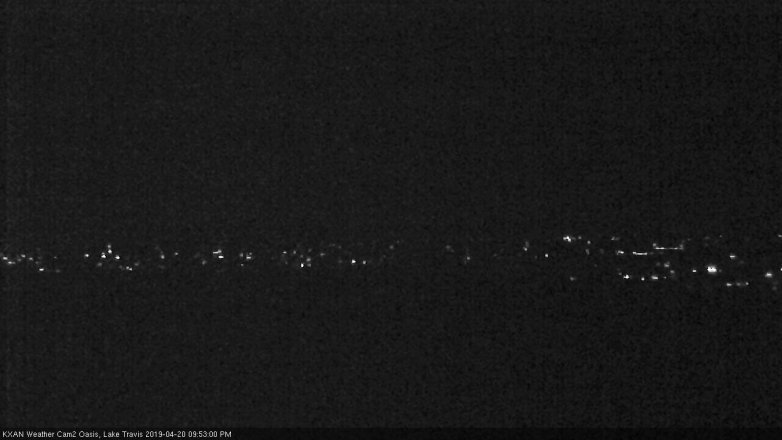 Lake Travis webcam, April 20, 2019 8:55 PM CT