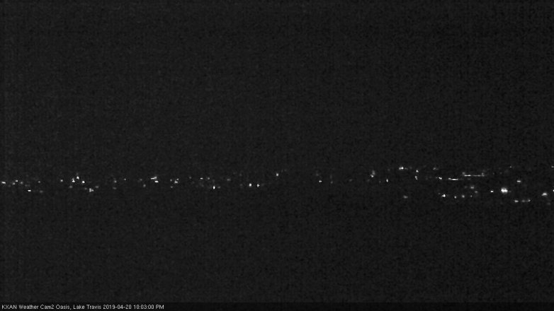 Lake Travis webcam, April 20, 2019 9:05 PM CT