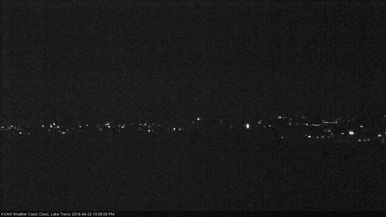 Lake Travis webcam, April 20, 2019 9:10 PM CT