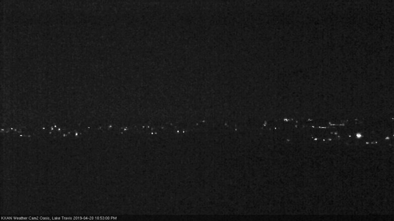 Lake Travis webcam, April 20, 2019 9:55 PM CT