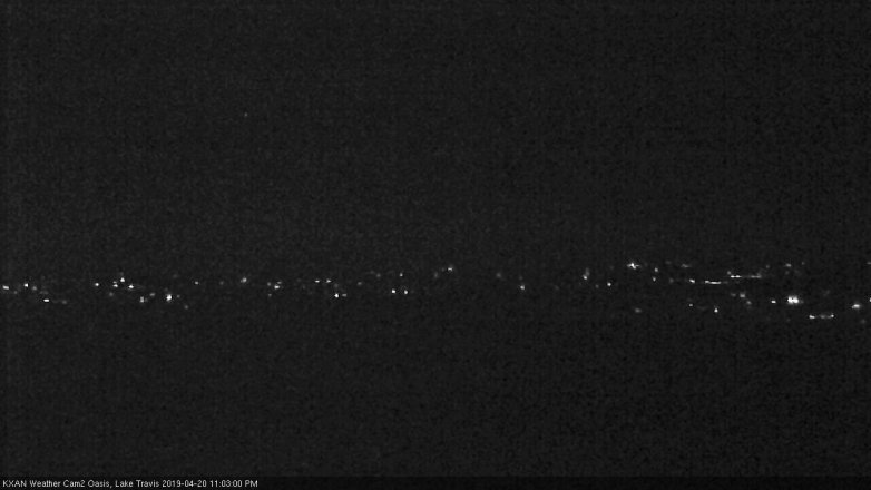 Lake Travis webcam, April 20, 2019 10:05 PM CT