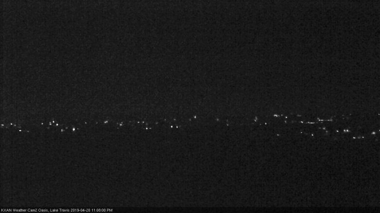 Lake Travis webcam, April 20, 2019 10:10 PM CT