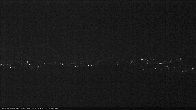 Lake Travis webcam, April 20, 2019 10:15 PM CT