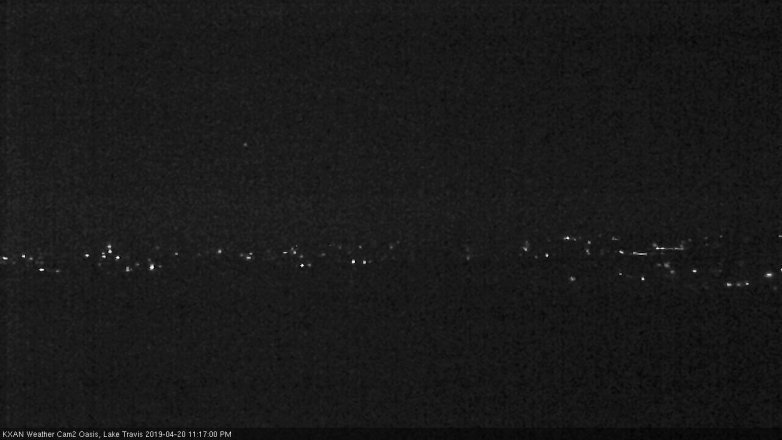 Lake Travis webcam, April 20, 2019 10:20 PM CT