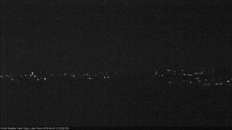Lake Travis webcam, April 20, 2019 10:25 PM CT