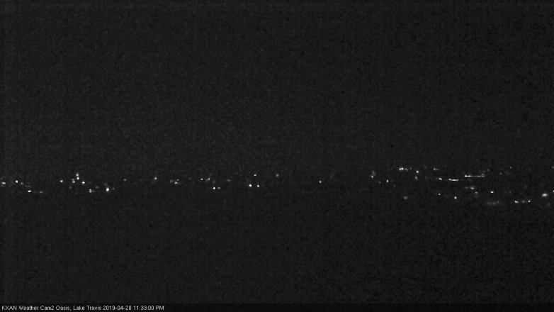 Lake Travis webcam, April 20, 2019 10:35 PM CT