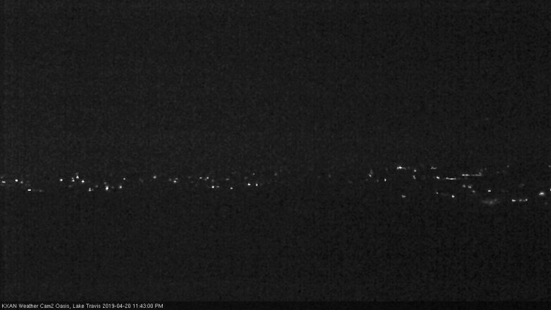 Lake Travis webcam, April 20, 2019 10:45 PM CT