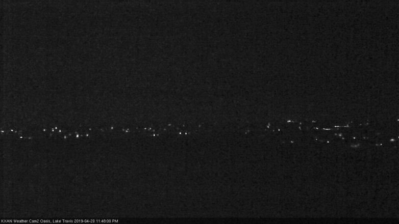 Lake Travis webcam, April 20, 2019 10:50 PM CT