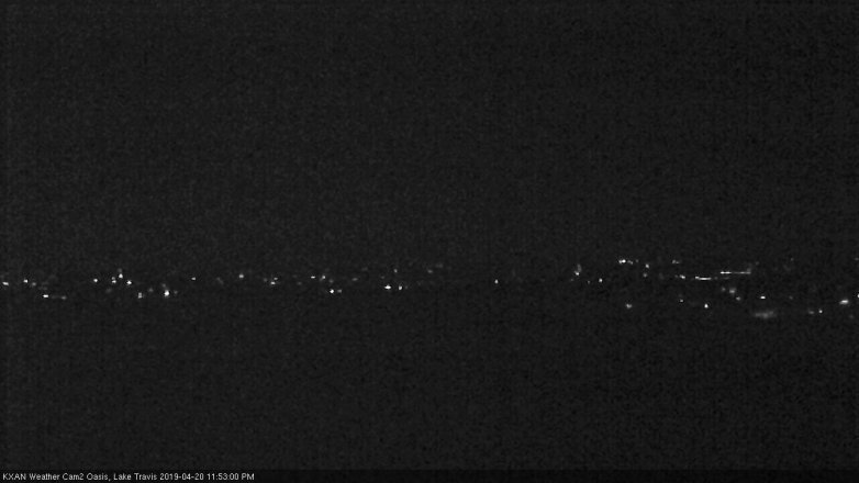 Lake Travis webcam, April 20, 2019 10:55 PM CT