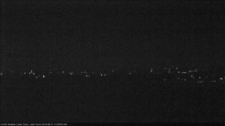 Lake Travis webcam, April 20, 2019 11:30 PM CT