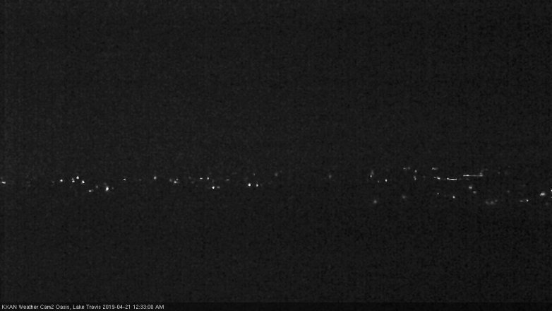 Lake Travis webcam, April 20, 2019 11:35 PM CT