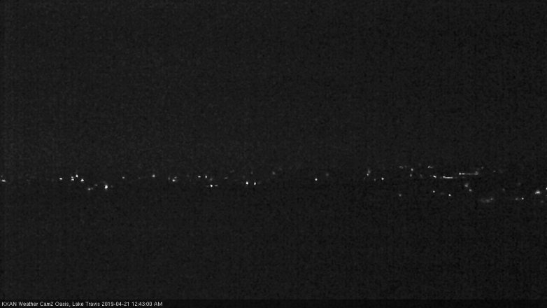 Lake Travis webcam, April 20, 2019 11:45 PM CT