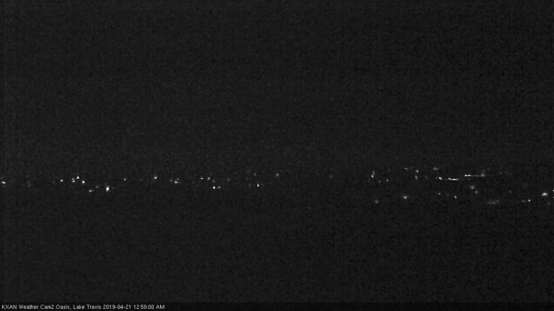 Lake Travis webcam, April 20, 2019 12:00 AM CT