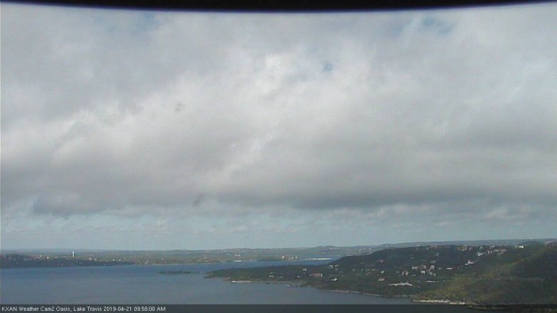 Lake Travis webcam, April 21, 2019 9:00 AM CT