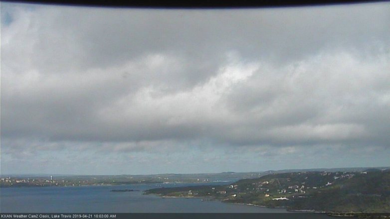Lake Travis webcam, April 21, 2019 9:05 AM CT
