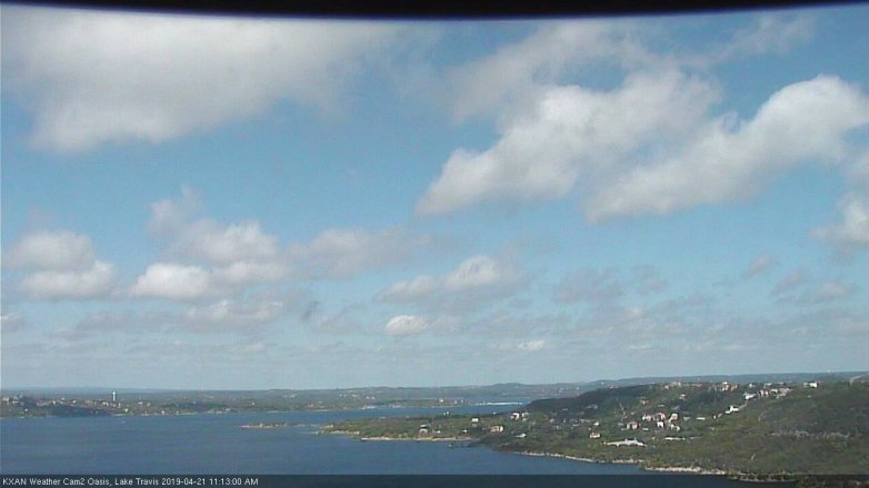 Lake Travis webcam, April 21, 2019 10:15 AM CT