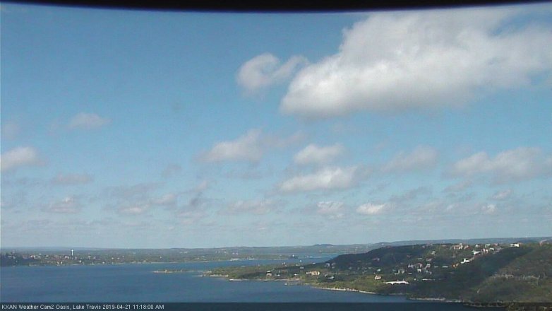 Lake Travis webcam, April 21, 2019 10:20 AM CT