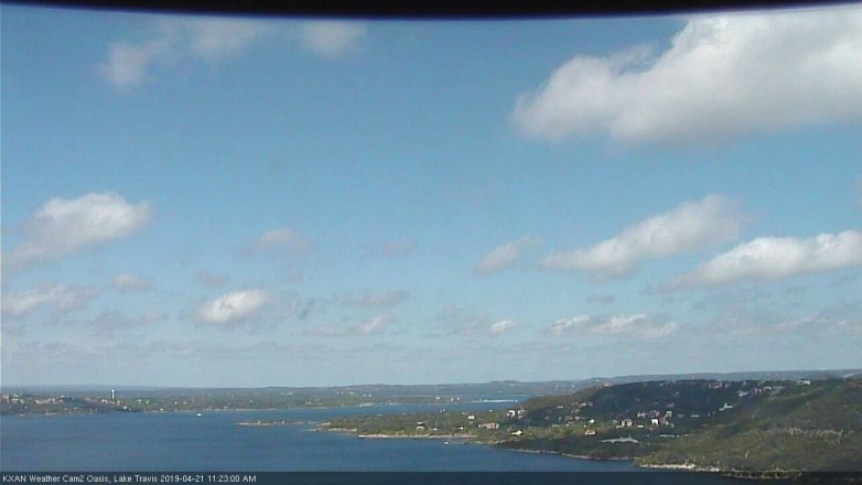Lake Travis webcam, April 21, 2019 10:25 AM CT
