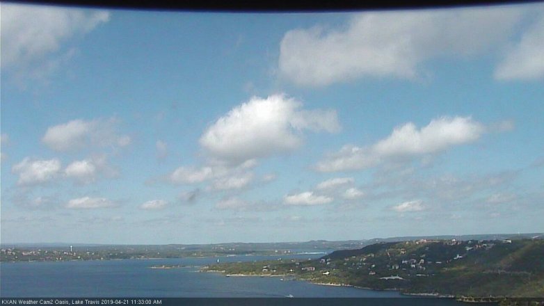Lake Travis webcam, April 21, 2019 10:35 AM CT