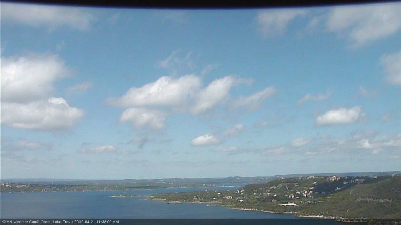 Lake Travis webcam, April 21, 2019 10:40 AM CT