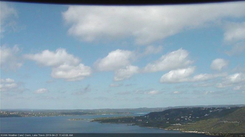 Lake Travis webcam, April 21, 2019 10:45 AM CT