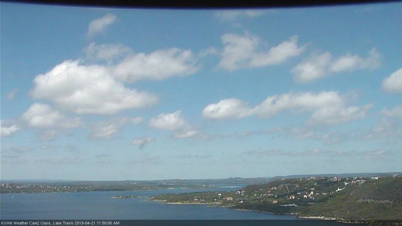 Lake Travis webcam, April 21, 2019 11:00 AM CT