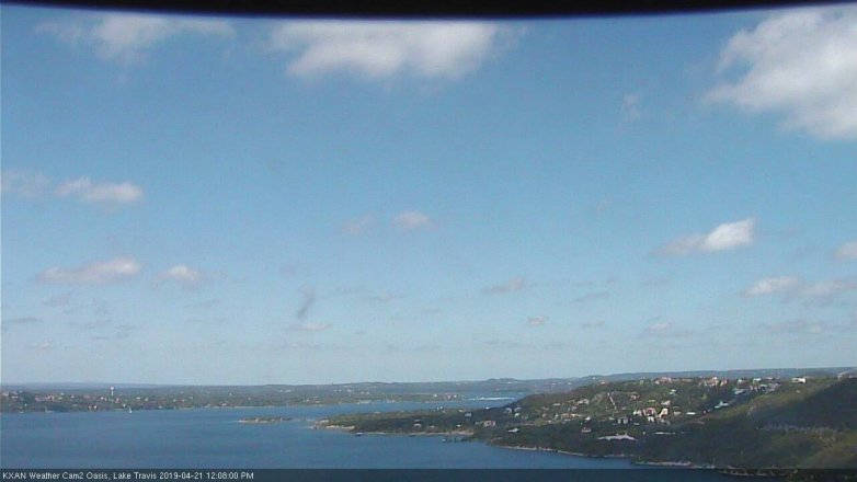 Lake Travis webcam, April 21, 2019 11:10 AM CT