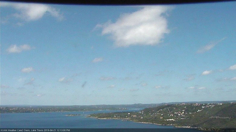 Lake Travis webcam, April 21, 2019 11:15 AM CT