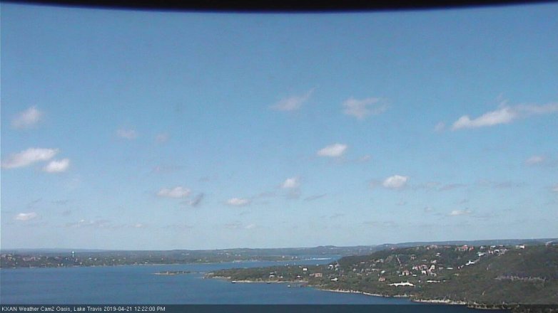 Lake Travis webcam, April 21, 2019 11:25 AM CT