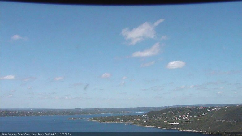 Lake Travis webcam, April 21, 2019 11:30 AM CT