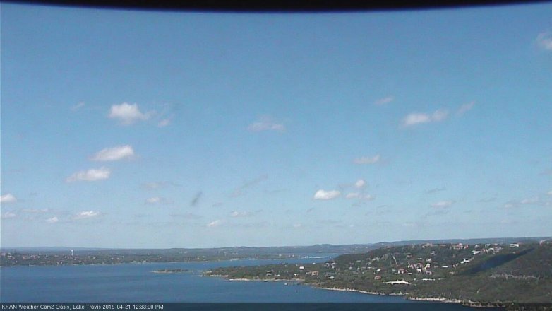 Lake Travis webcam, April 21, 2019 11:35 AM CT