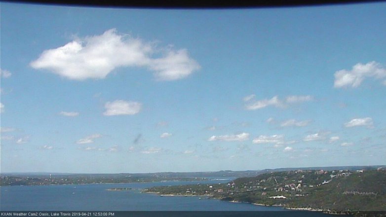 Lake Travis webcam, April 21, 2019 11:55 AM CT