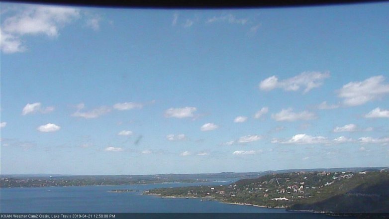 Lake Travis webcam, April 21, 2019 12:00 PM CT