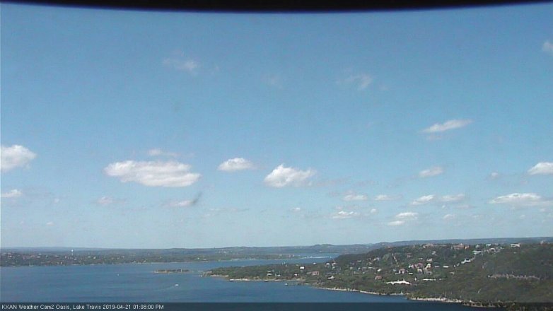 Lake Travis webcam, April 21, 2019 12:10 PM CT