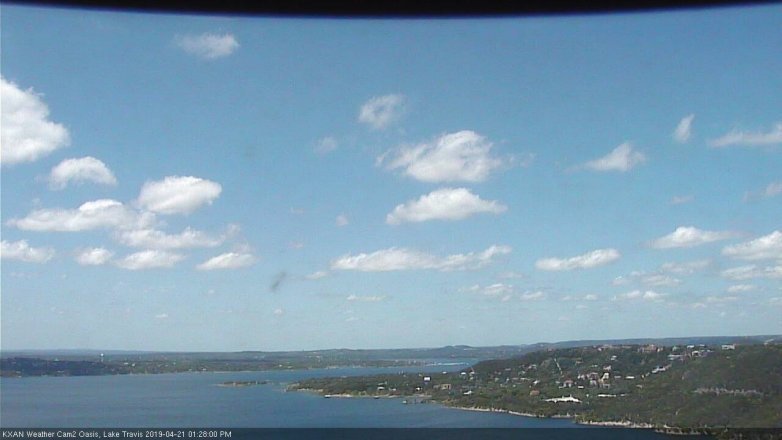 Lake Travis webcam, April 21, 2019 12:30 PM CT