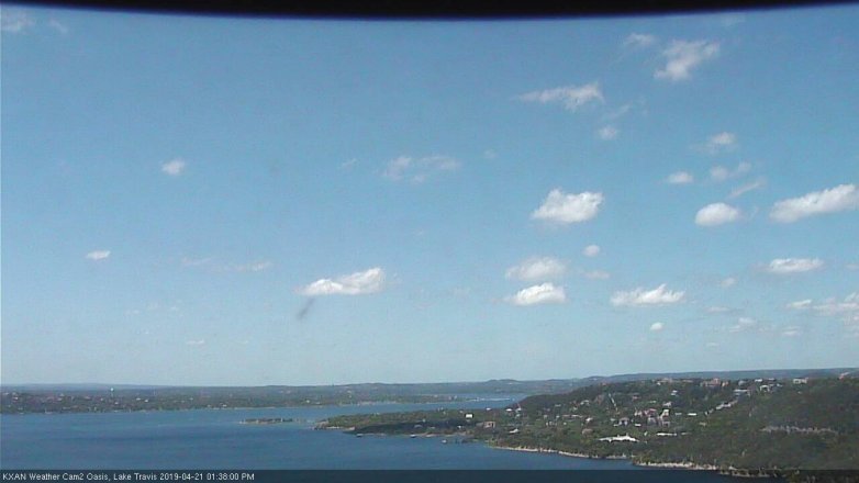 Lake Travis webcam, April 21, 2019 12:40 PM CT