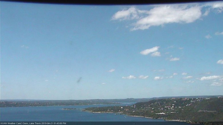 Lake Travis webcam, April 21, 2019 12:45 PM CT